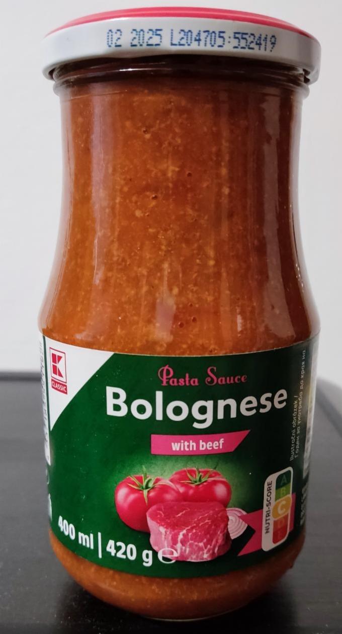 Zdjęcia - Pasta sauce Bolognese with beef K-Classic