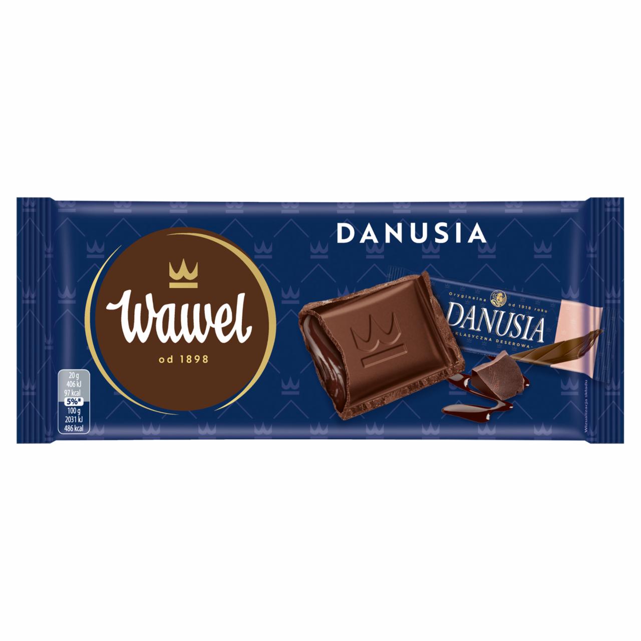 Zdjęcia - Wawel Danusia Czekolada z nadzieniem czekoladowo-orzechowym 38 g