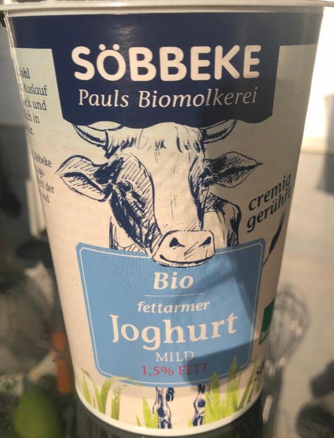 Zdjęcia - Bio Fettarmer Joghurt Mild Natur 1,5% Fett cremig gerührt Söbbeke