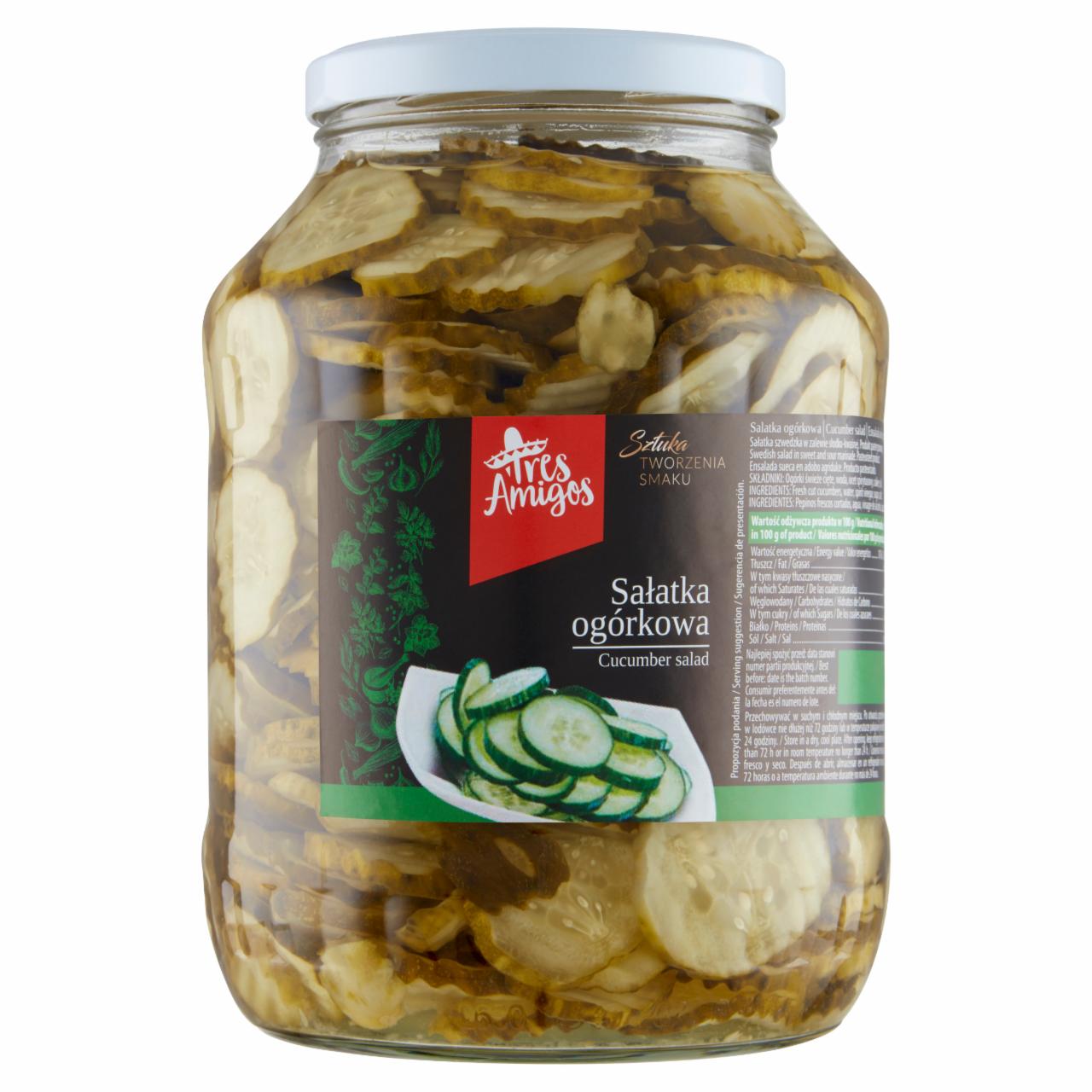 Zdjęcia - Tres Amigos Sałatka ogórkowa 2,5 kg