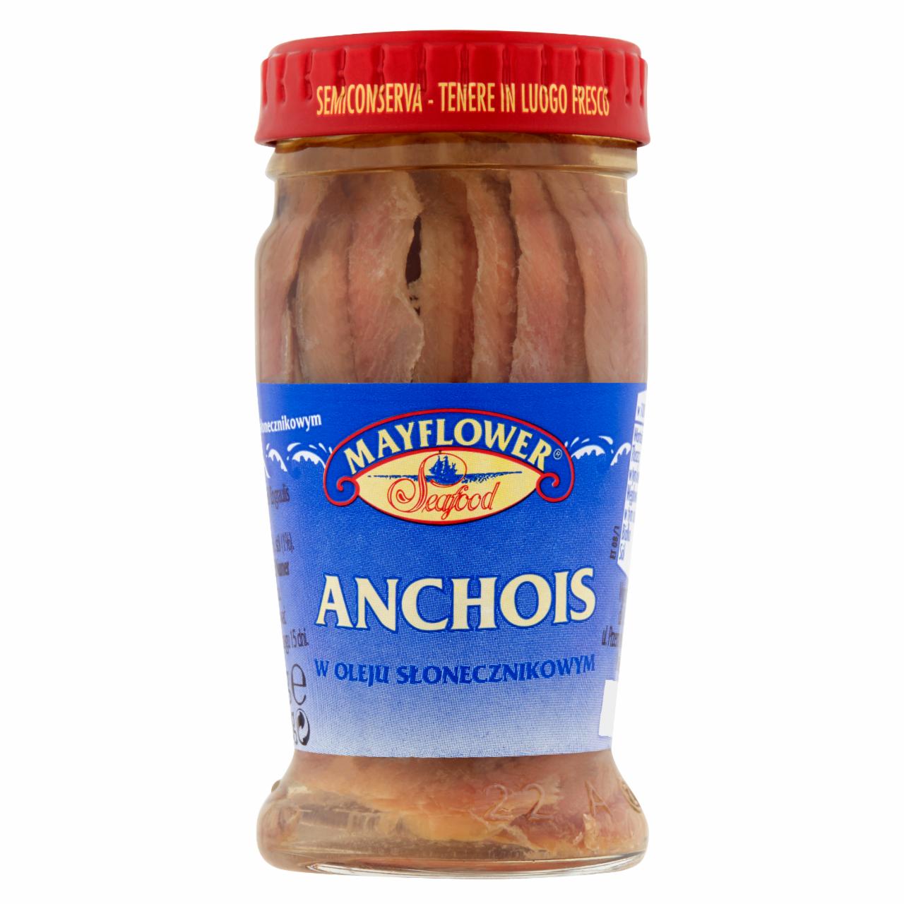 Zdjęcia - Mayflower Anchois w oleju słonecznikowym 90 g