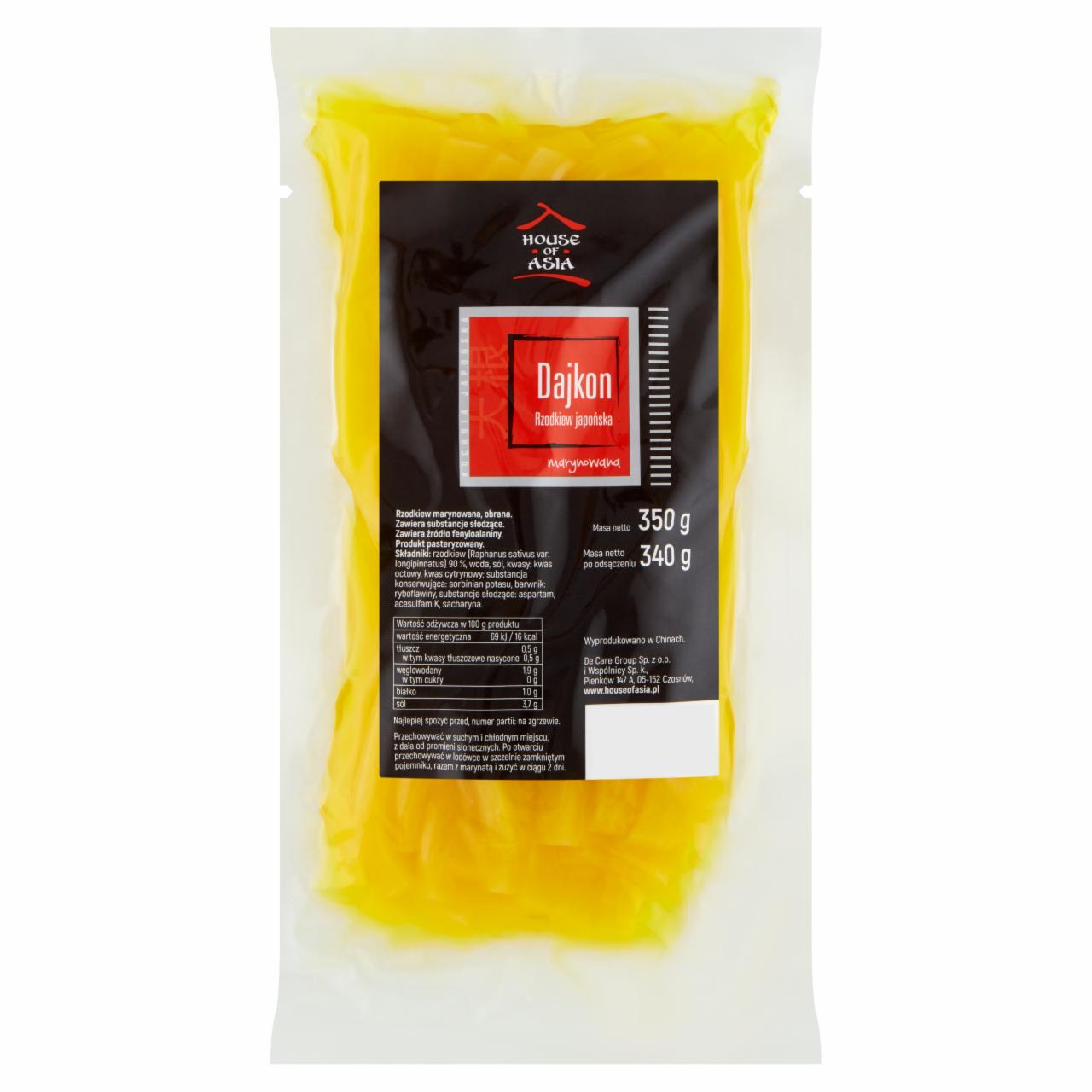 Zdjęcia - House of Asia Rzodkiew Daikon marynowana 350 g