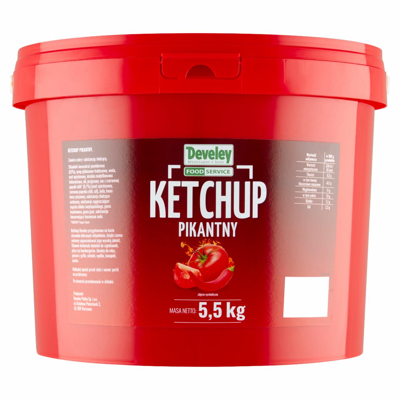 Zdjęcia - Develey Food Service Ketchup pikantny 5,5 kg