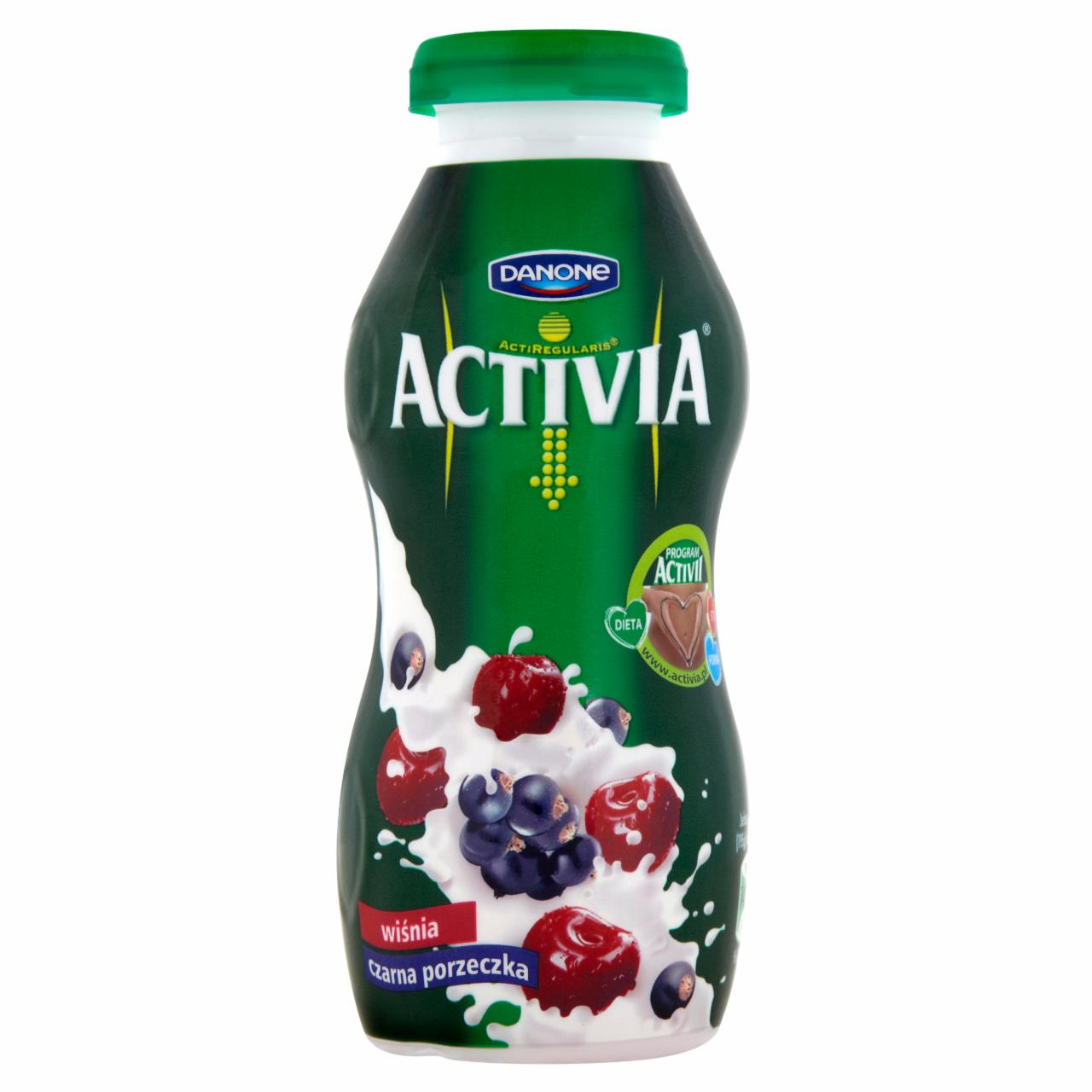 Zdjęcia - Danone Activia wiśnia czarna porzeczka Jogurt 195 g