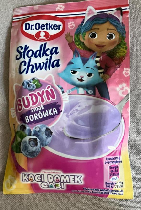 Zdjęcia - Słodka chwila budyń borówkowy Dr.Oetker