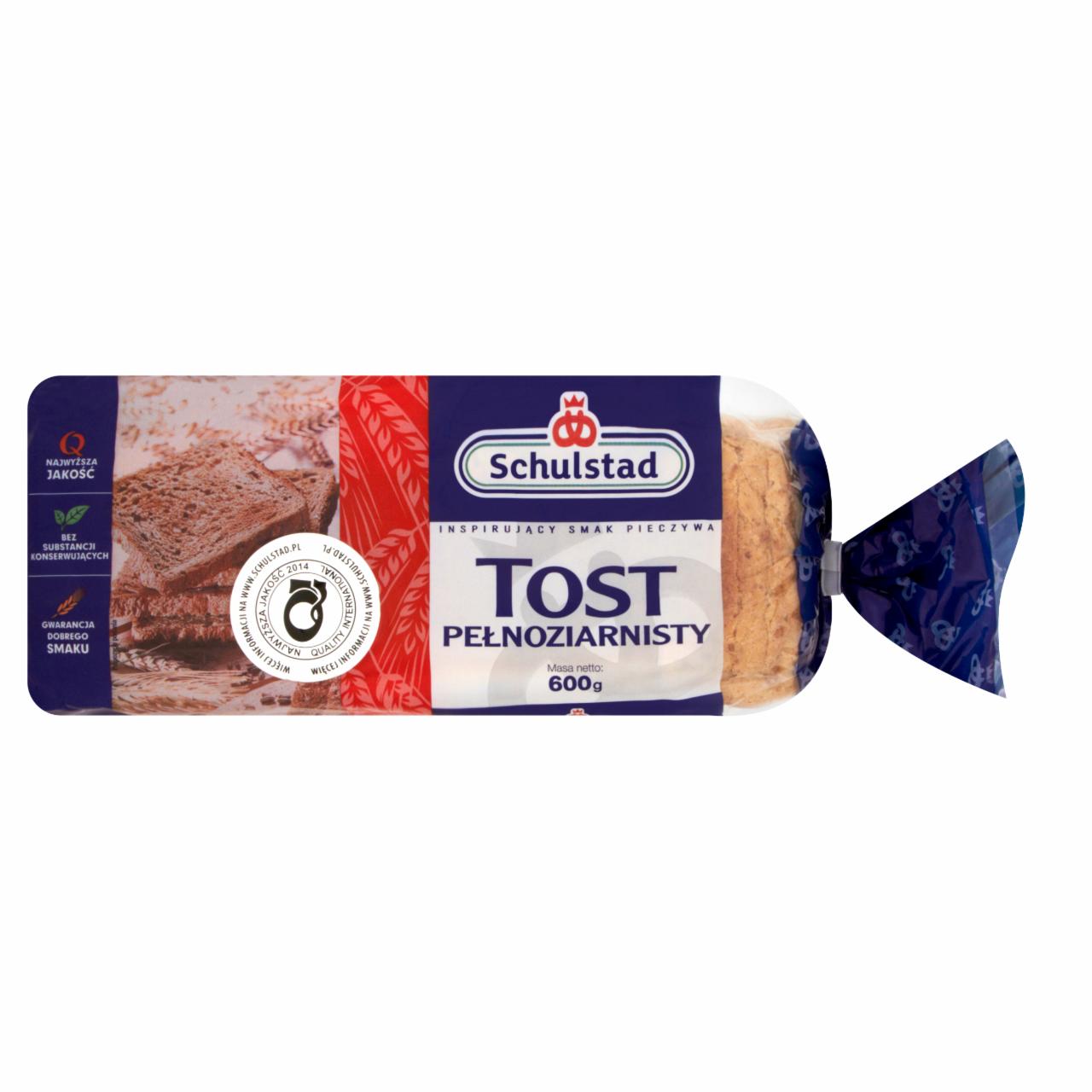 Zdjęcia - Schulstad Tost pełnoziarnisty Chleb tostowy 600 g