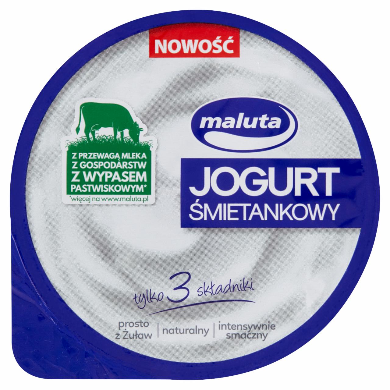 Zdjęcia - Maluta Jogurt śmietankowy naturalny bez laktozy 220 g