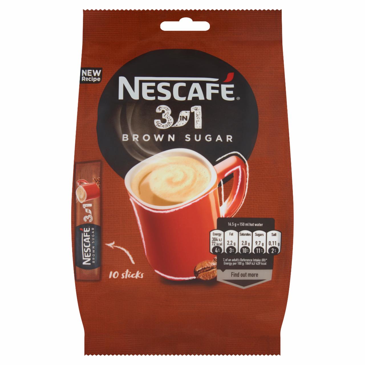 Zdjęcia - Nescafé 3in1 Brown Sugar Rozpuszczalny napój kawowy 165 g (10 x 16,5 g)