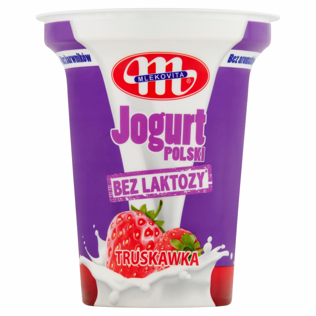 Zdjęcia - Jogurt Polski bez laktozy truskawka Mlekovita