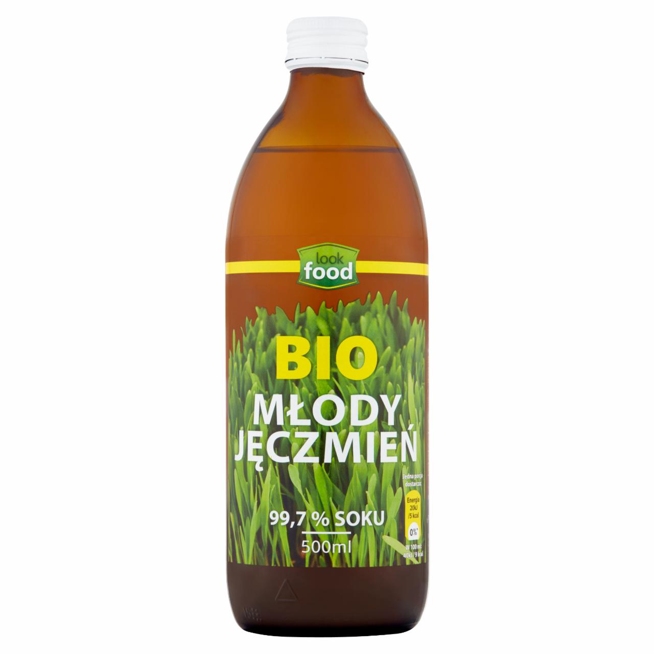 Zdjęcia - Look Food Bio sok młody jęczmień 500 ml