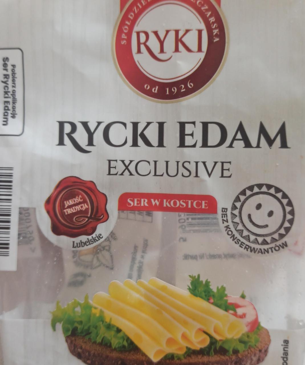 Zdjęcia - Rycki Edam Exclusive ser w kostce RYKI