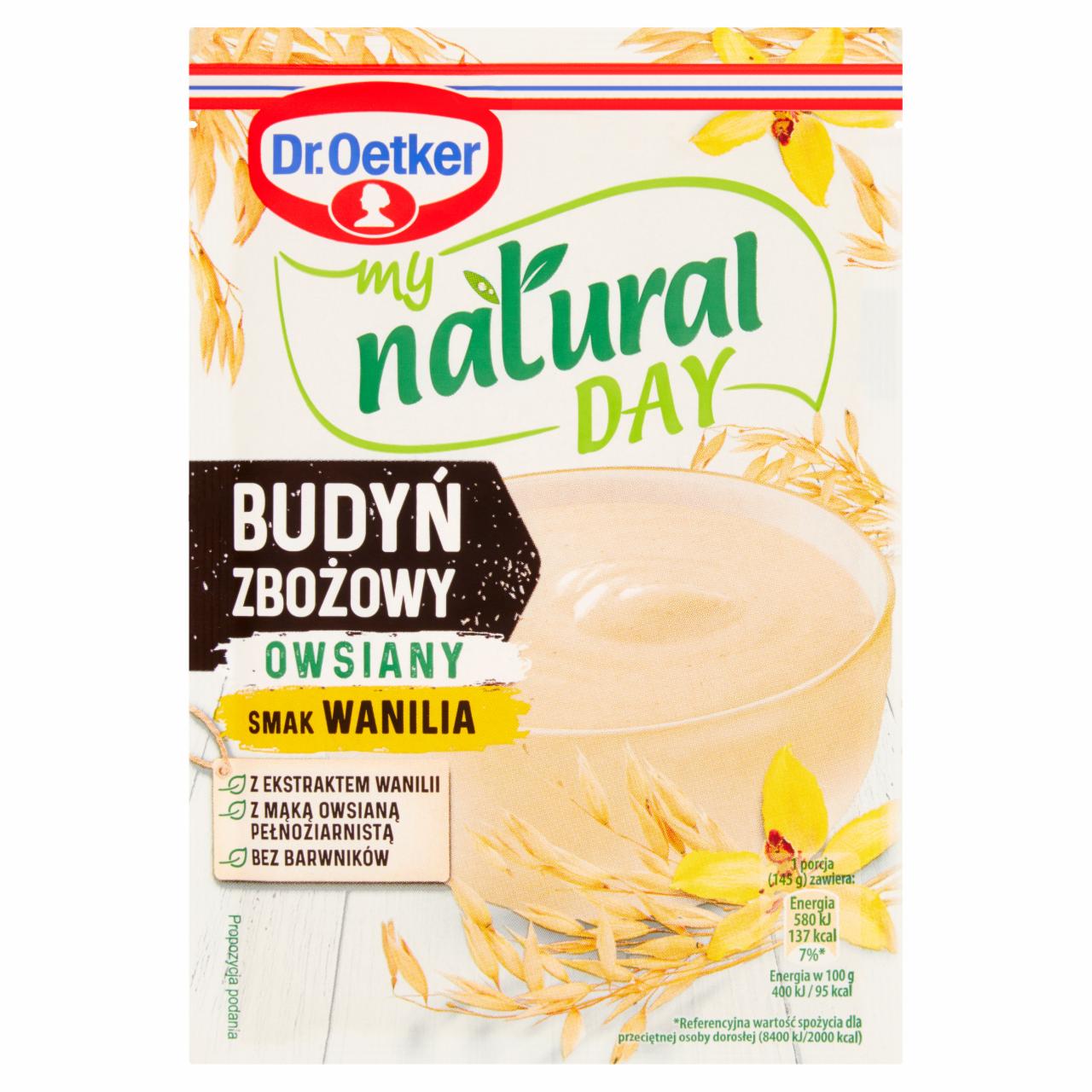 Zdjęcia - Dr. Oetker My Natural Day Budyń zbożowy owsiany smak wanilia 50 g