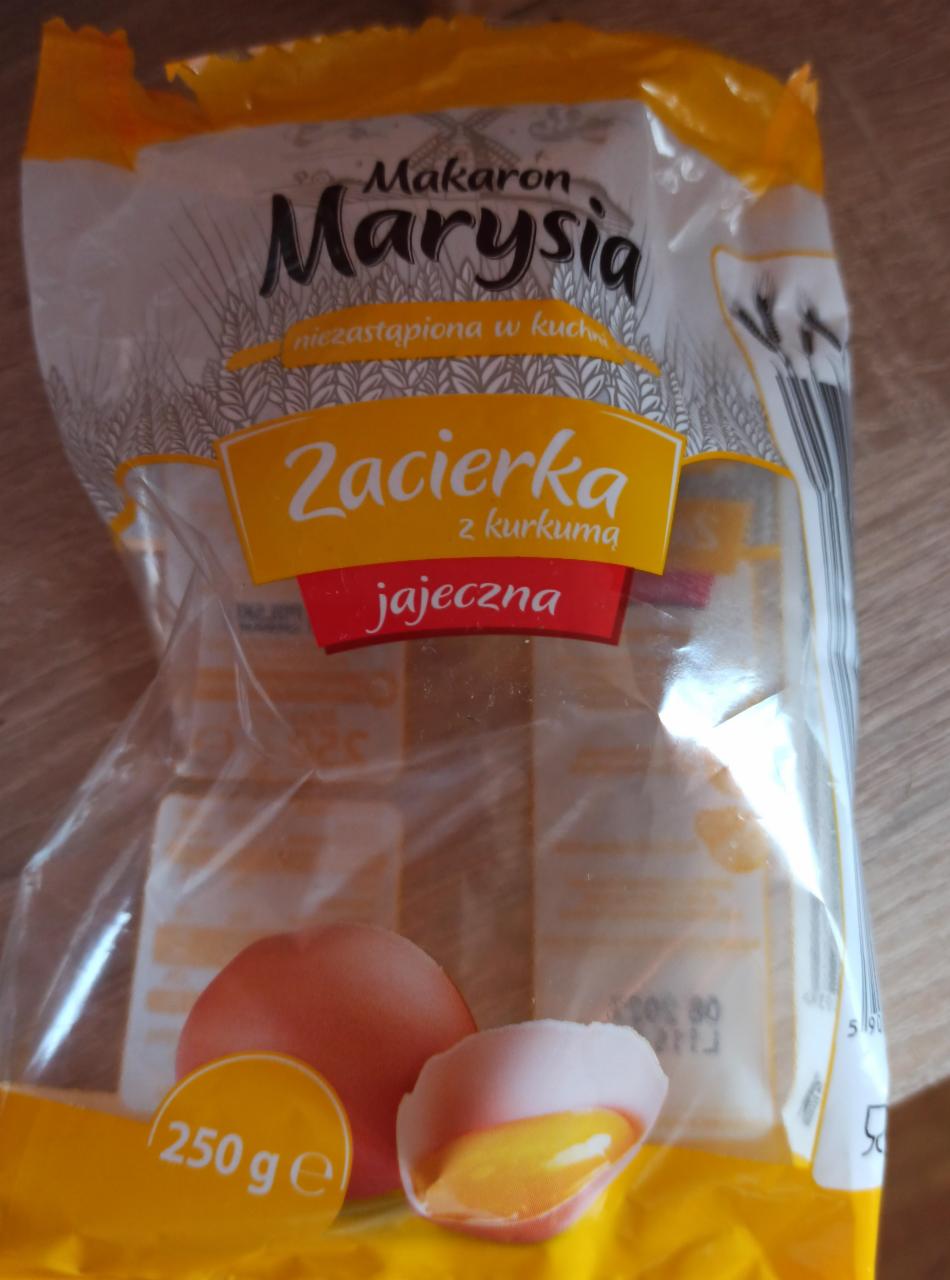 Zdjęcia - Zacierka z kurkumą jajeczna makaron Marysia