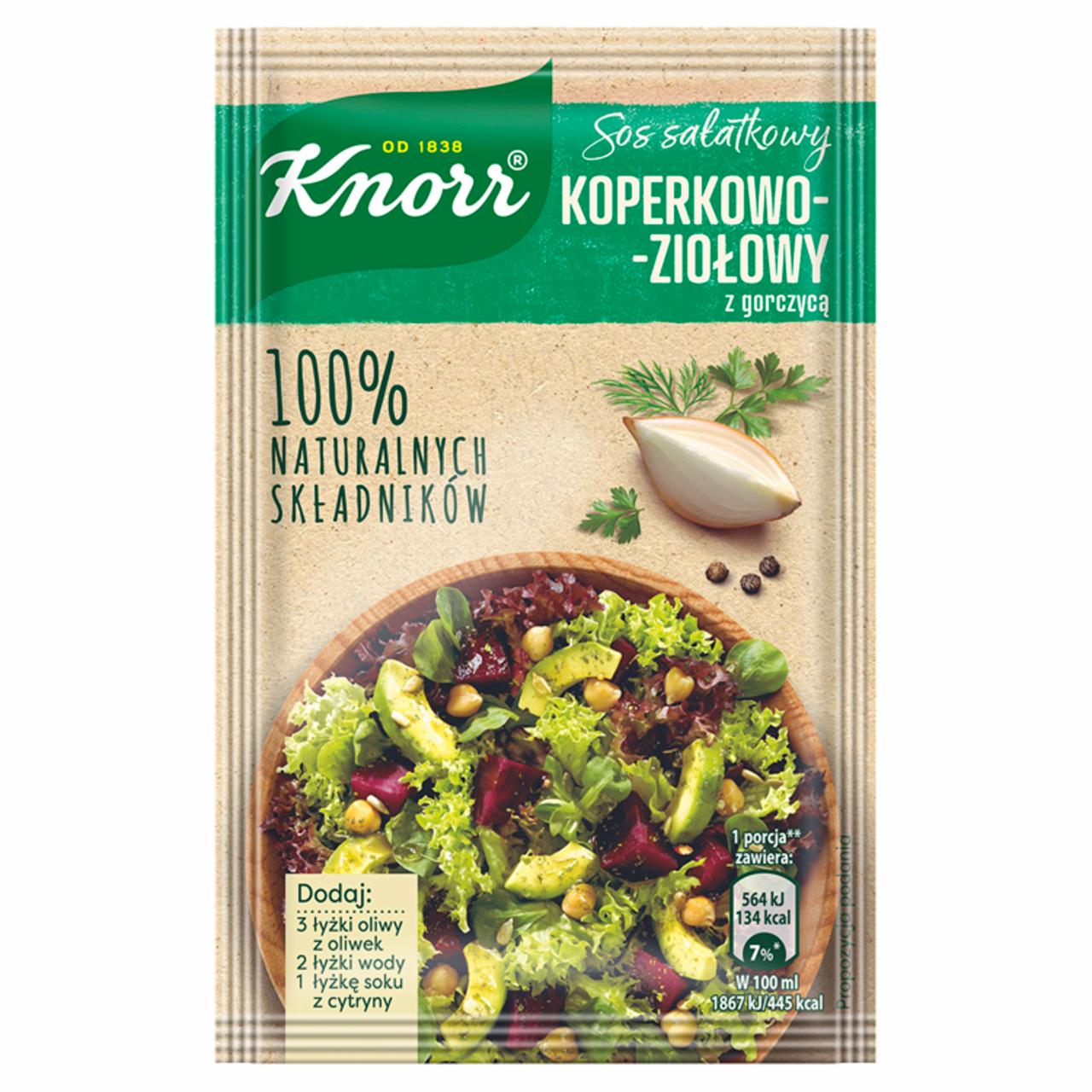 Zdjęcia - Knorr Sos Sałatkowy koperkowo-ziołowy z gorczycą 8,6 g