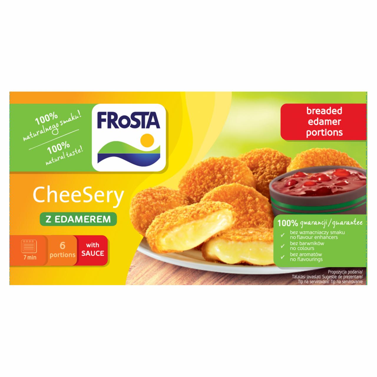 Zdjęcia - FRoSTA CheeSery z edamerem 150 g plus sos żurawinowy 25 ml