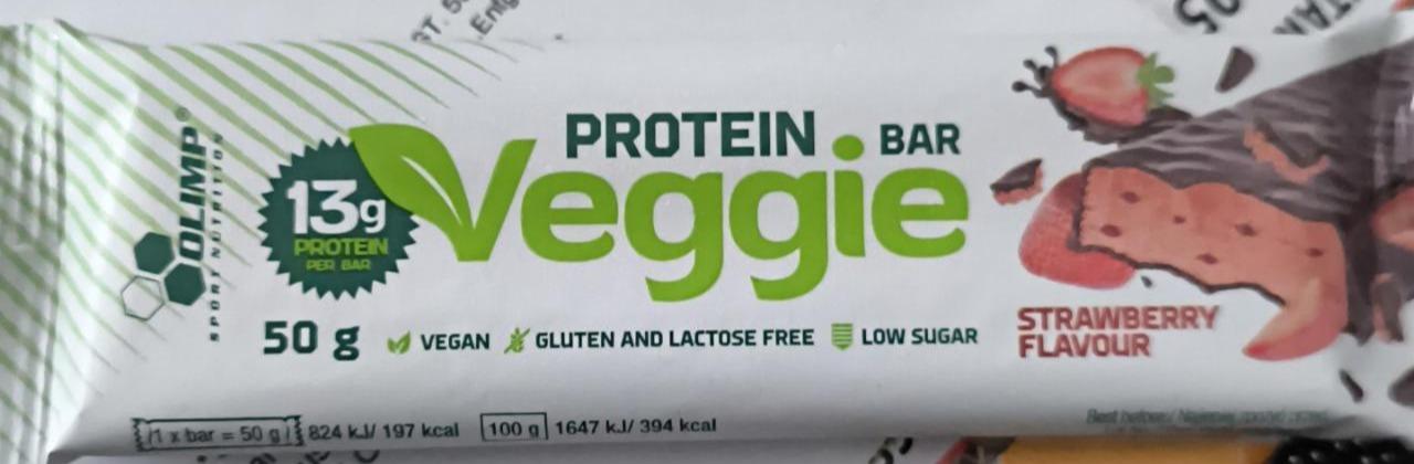 Zdjęcia - Protein bar veggie Strawberry Olimp sport nutrition