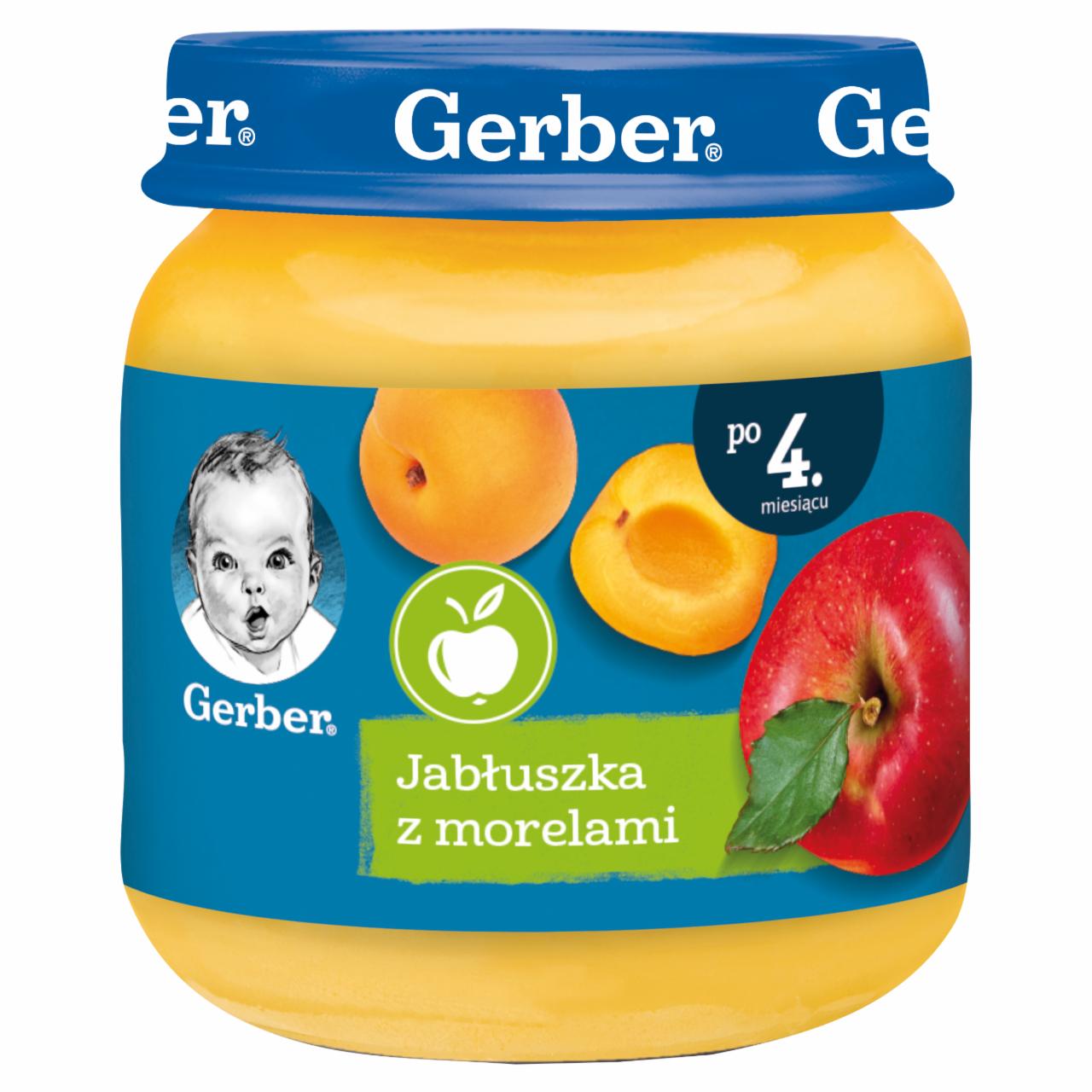 Zdjęcia - Gerber Jabłuszka z morelami dla niemowląt po 4. miesiącu 125 g