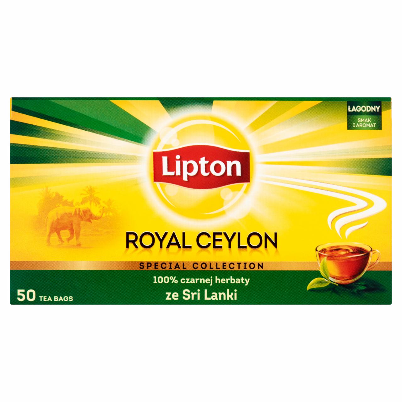 Zdjęcia - Lipton Royal Ceylon Herbata czarna 100 g (50 torebek)