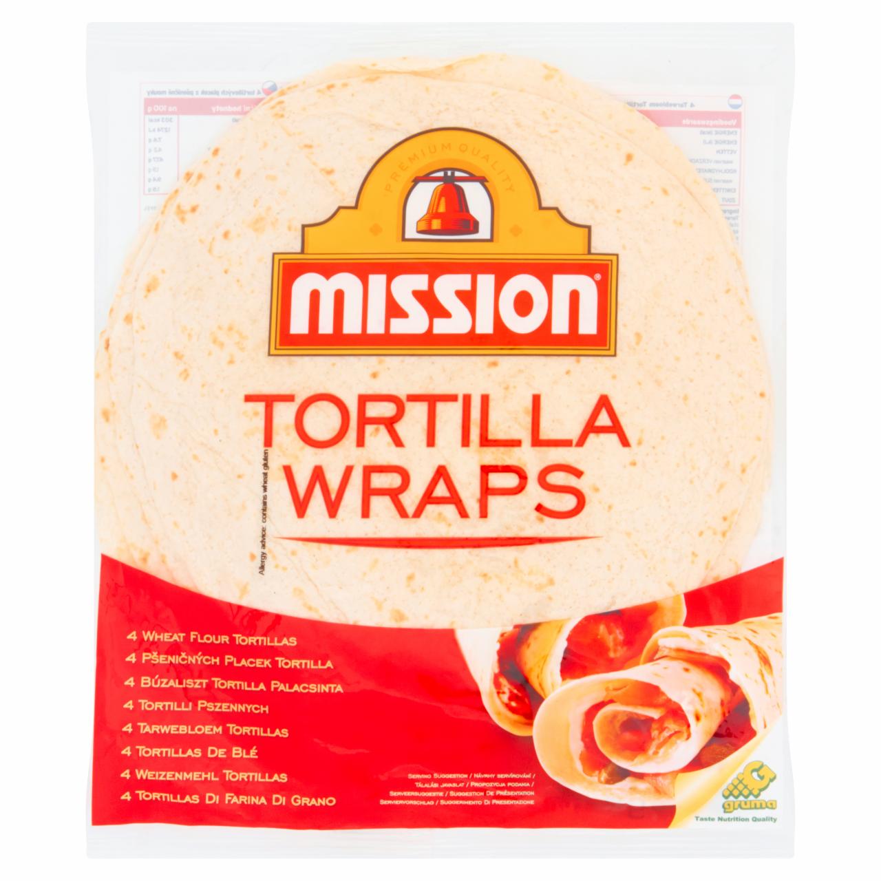 Zdjęcia - Mission Tortilla Wraps Tortilla pszenna 245 g (4 sztuki)