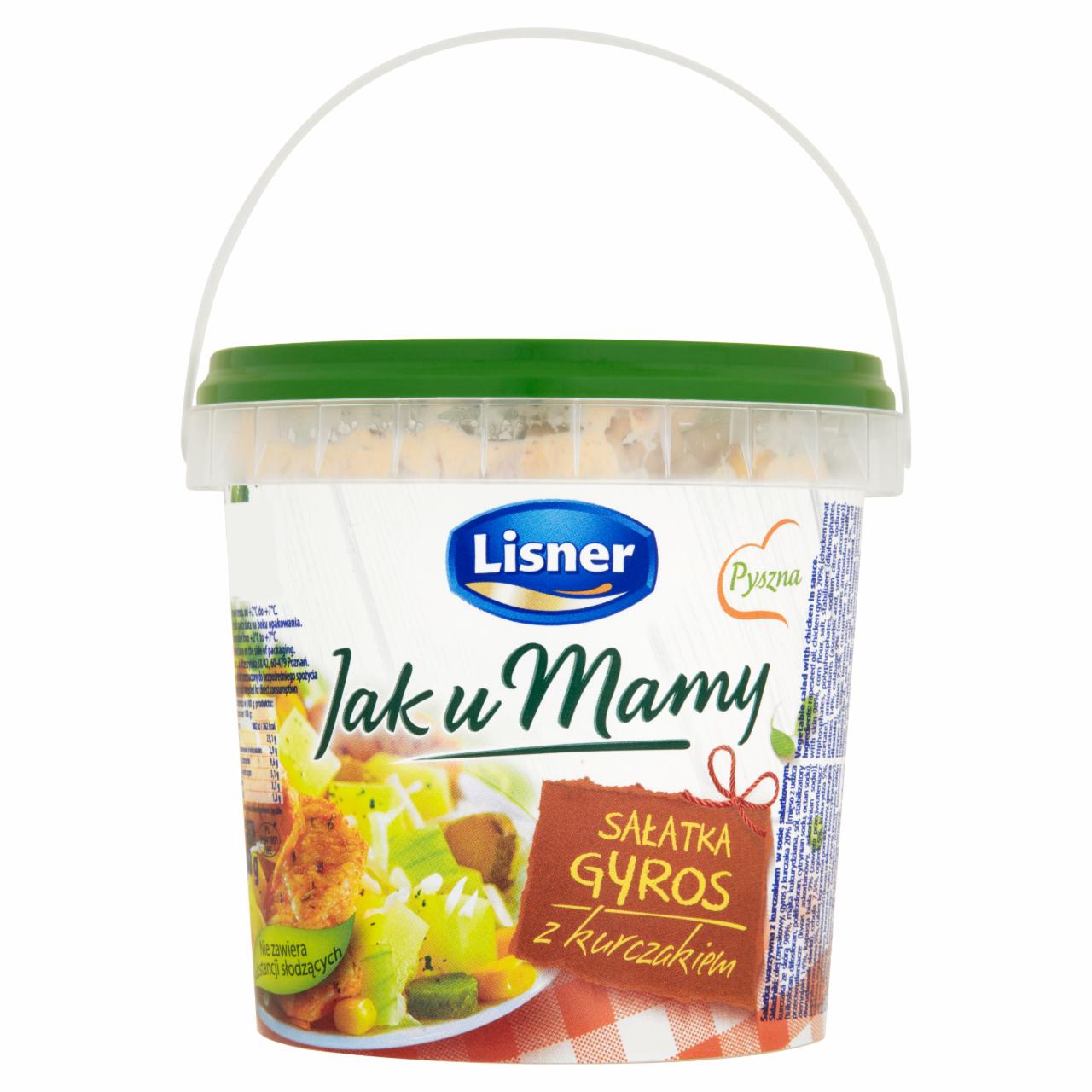 Zdjęcia - Lisner Jak u Mamy Sałatka Gyros z kurczakiem 500 g