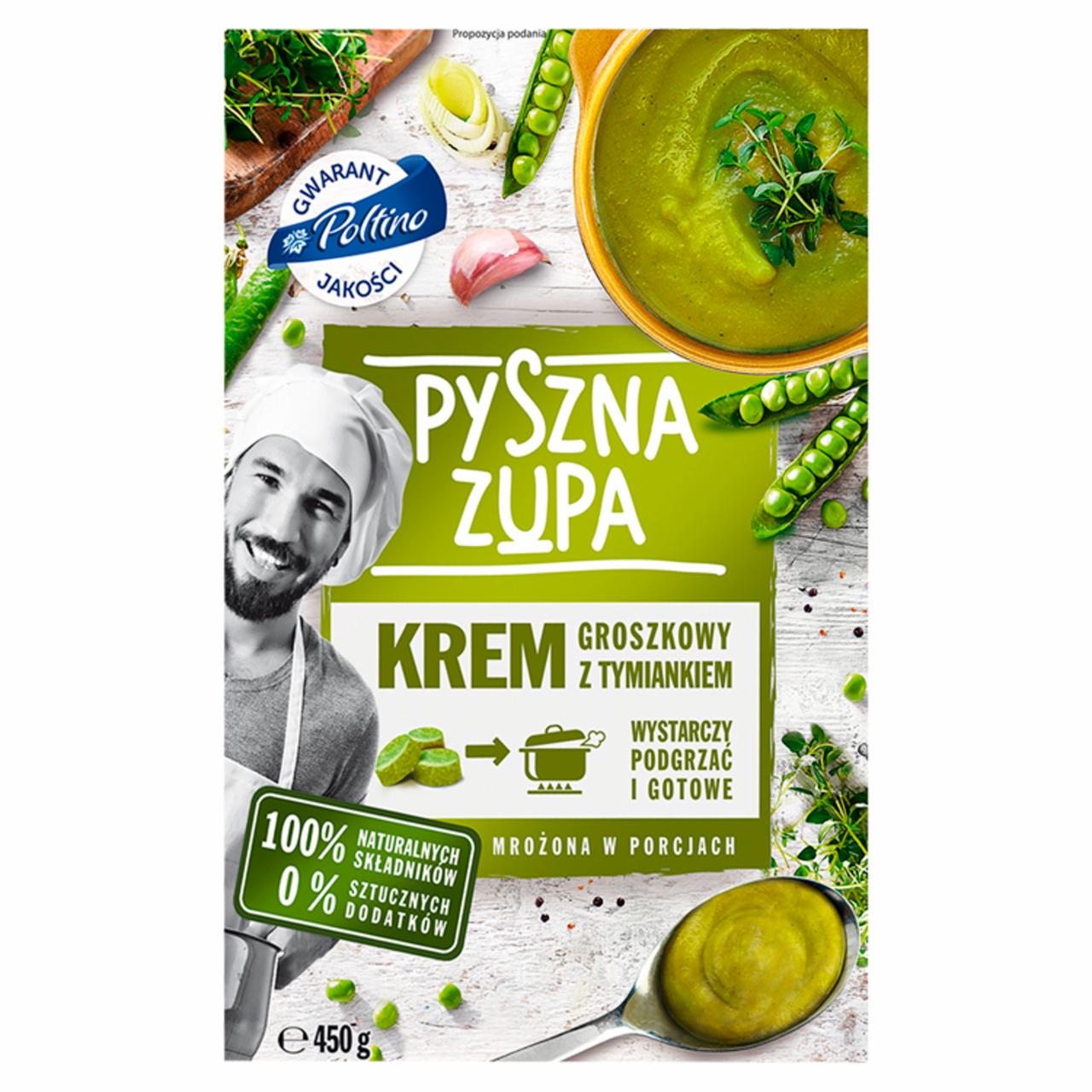 Zdjęcia - Poltino Pyszna zupa Krem groszkowy z tymiankiem 450 g