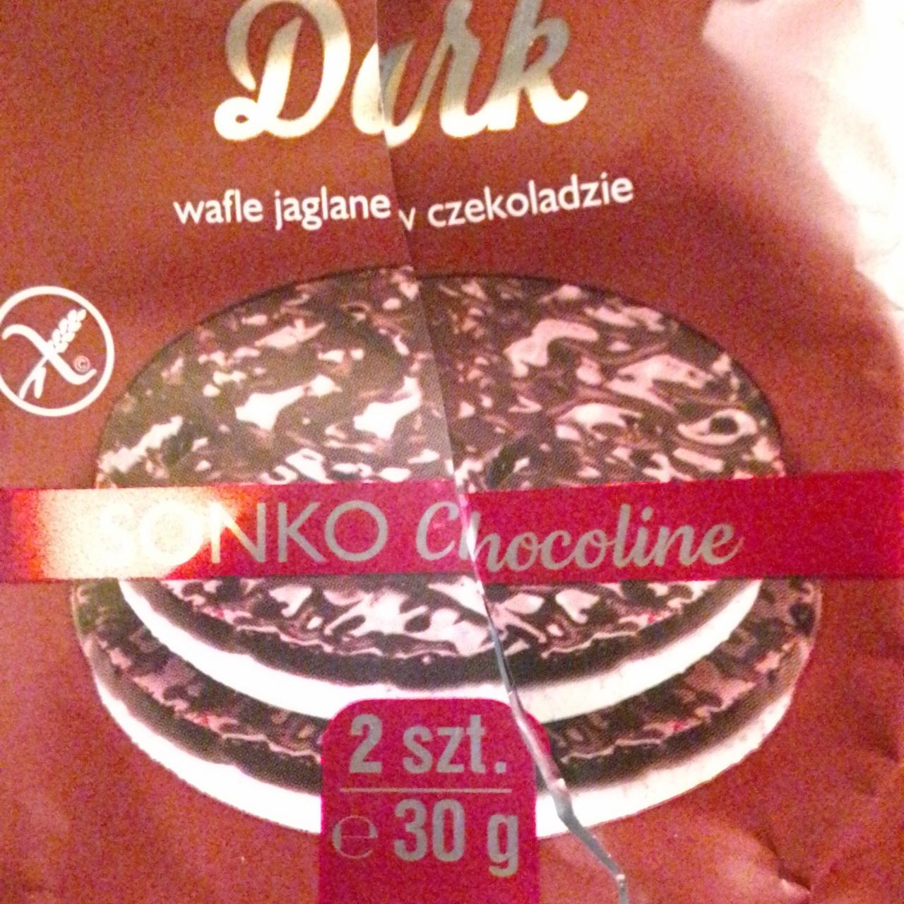 Zdjęcia - Dark wafle ryżowe w czekoladzie Sonko