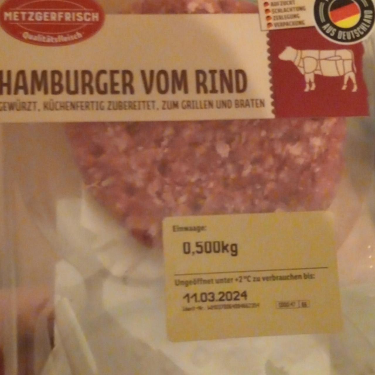 Zdjęcia - Hambubreger vom Rind Metzgerfrisch