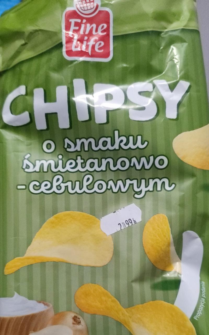 Zdjęcia - Chipsy o smaku śmietanowo-cebulowym Fine Life