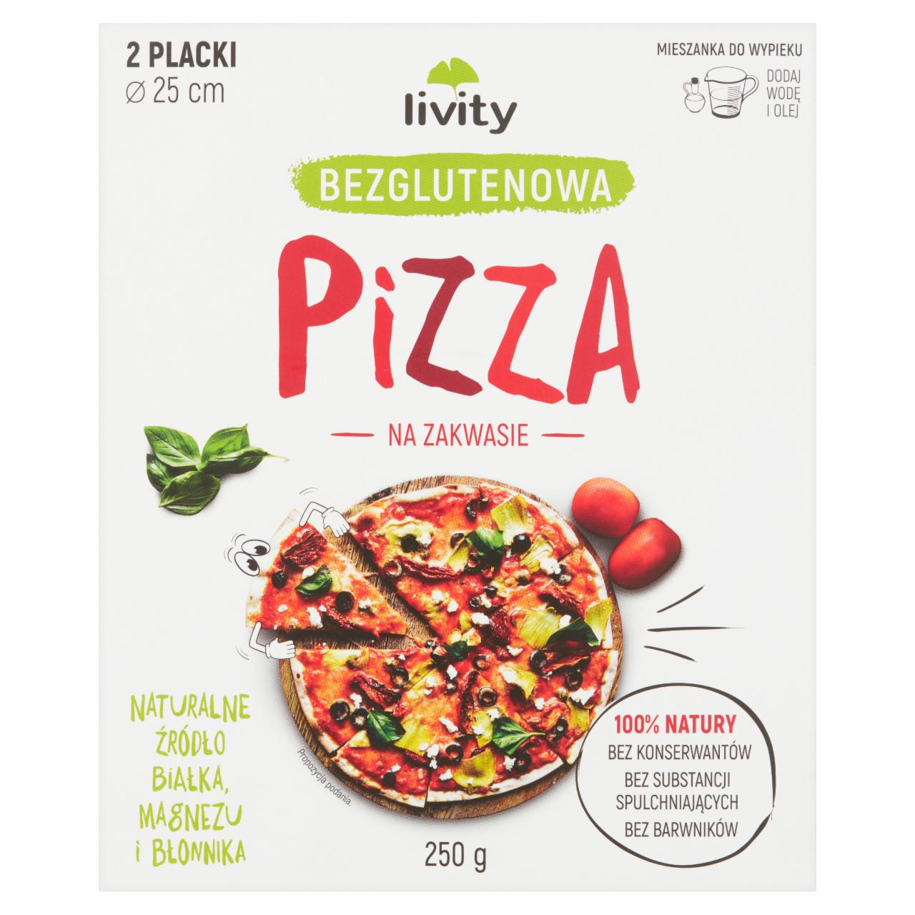 Zdjęcia - Livity Pizza bezglutenowa na zakwasie Mieszanka do wypieku 250 g