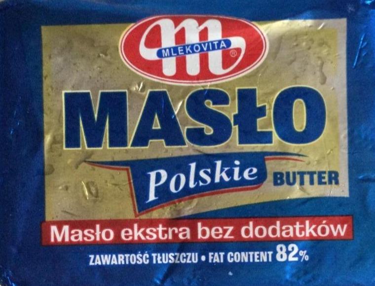 Zdjęcia - Mlekovita Masło Polskie ekstra bez dodatków 82% 200 g