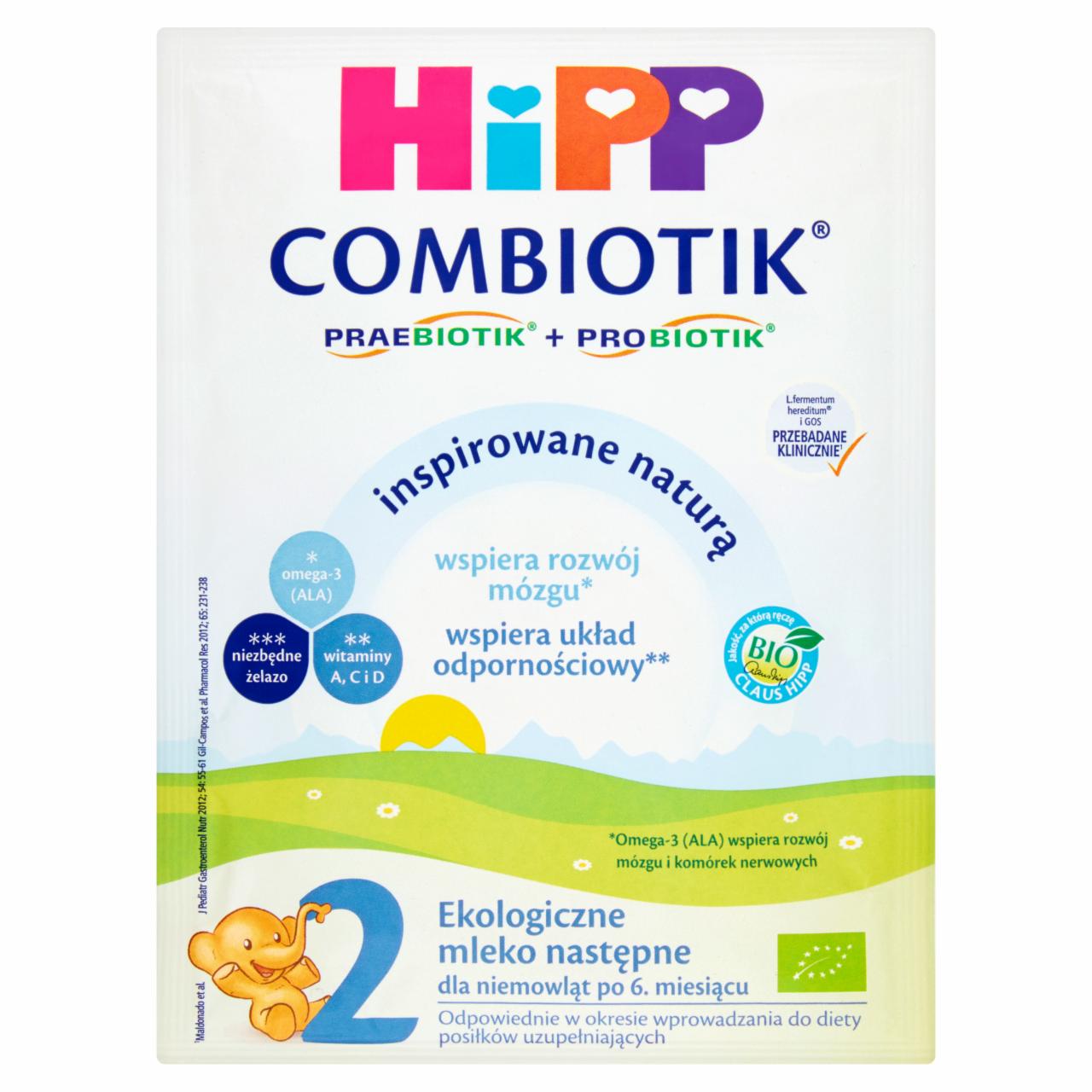 Zdjęcia - HiPP Combiotik 2 Ekologiczne mleko następne dla niemowląt po 6. miesiącu 28 g
