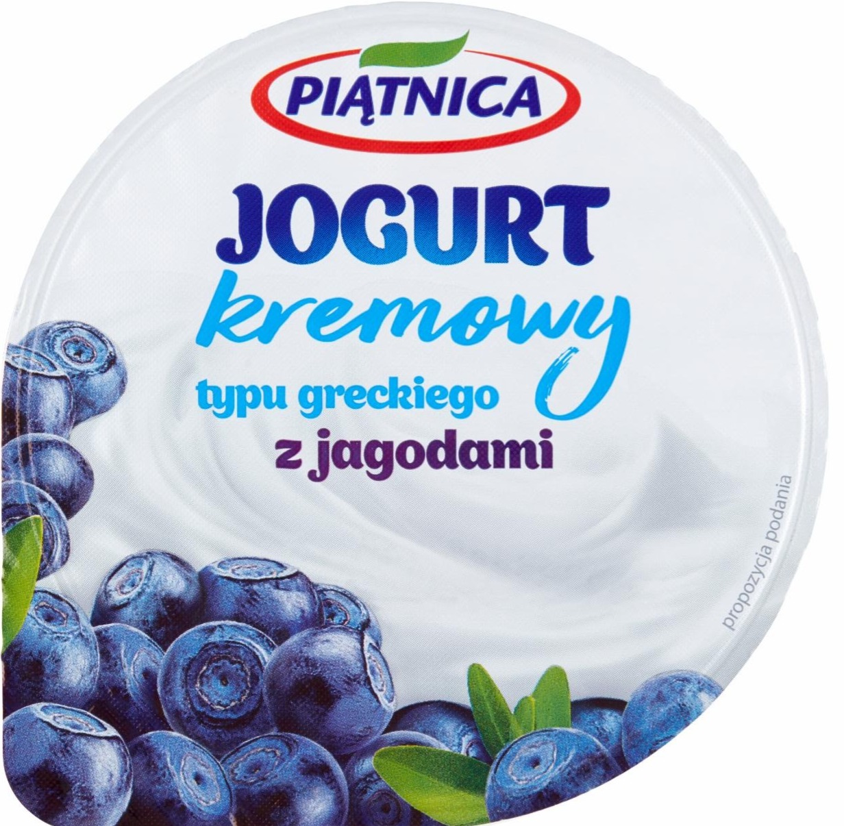Zdjęcia - Jogurt kremowy typu greckiego z jagodami 150 g Piątnica
