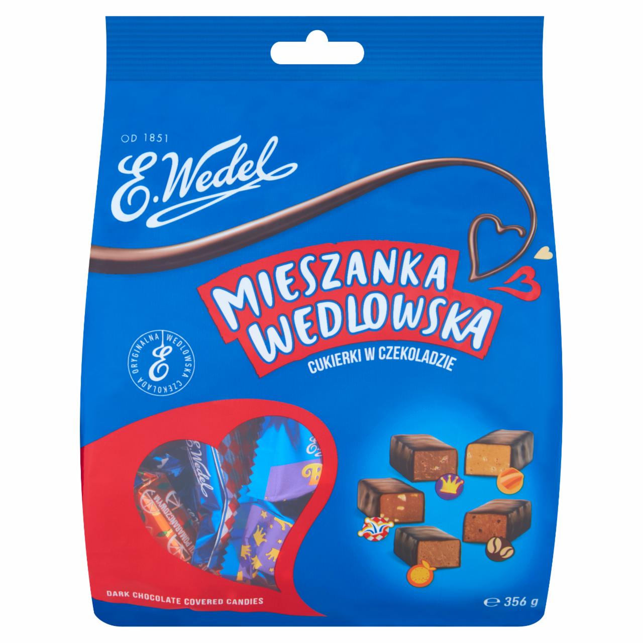 Zdjęcia - E. Wedel Mieszanka Wedlowska Cukierki w czekoladzie deserowej 356 g