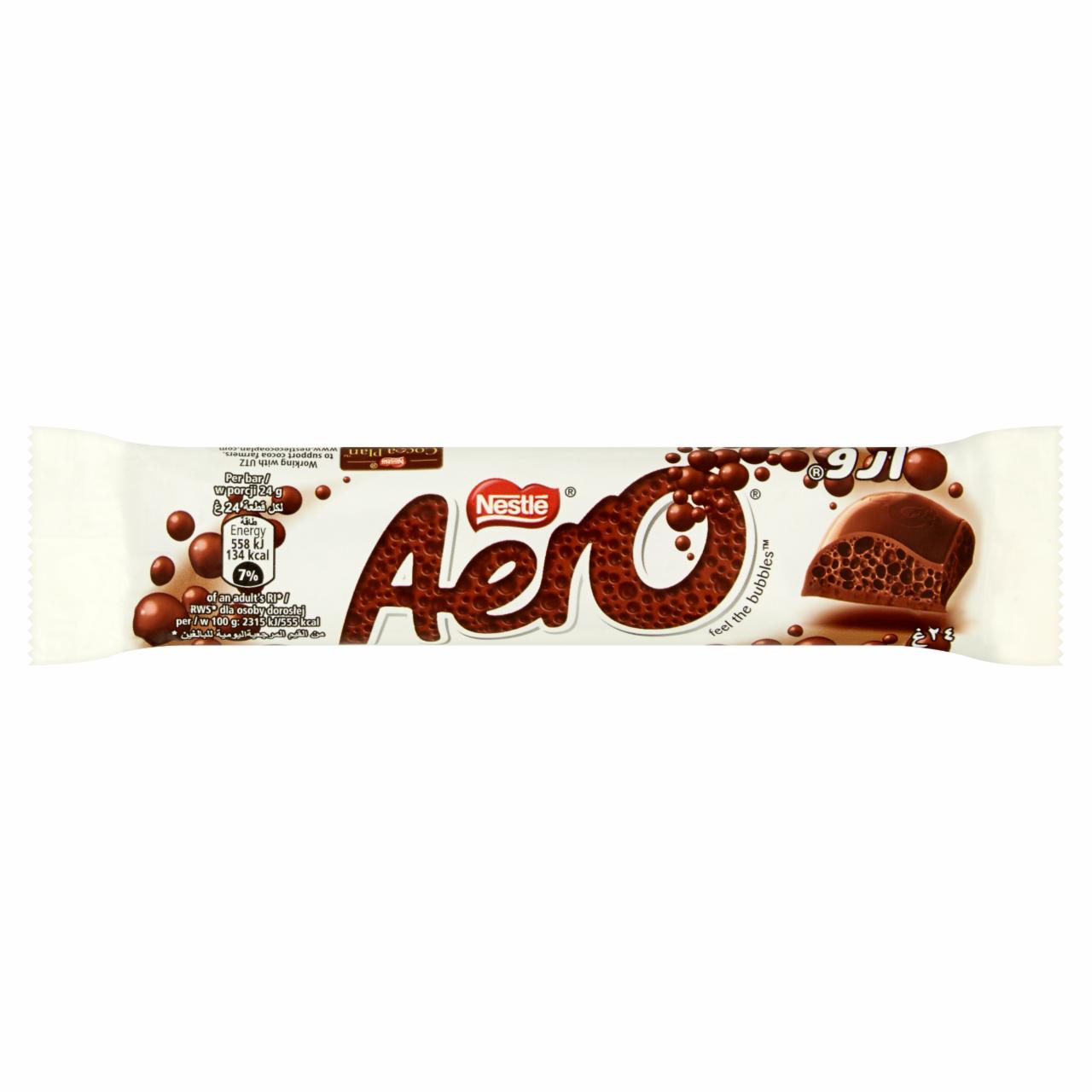 Zdjęcia - Aero Napowietrzona czekolada mleczna 24 g