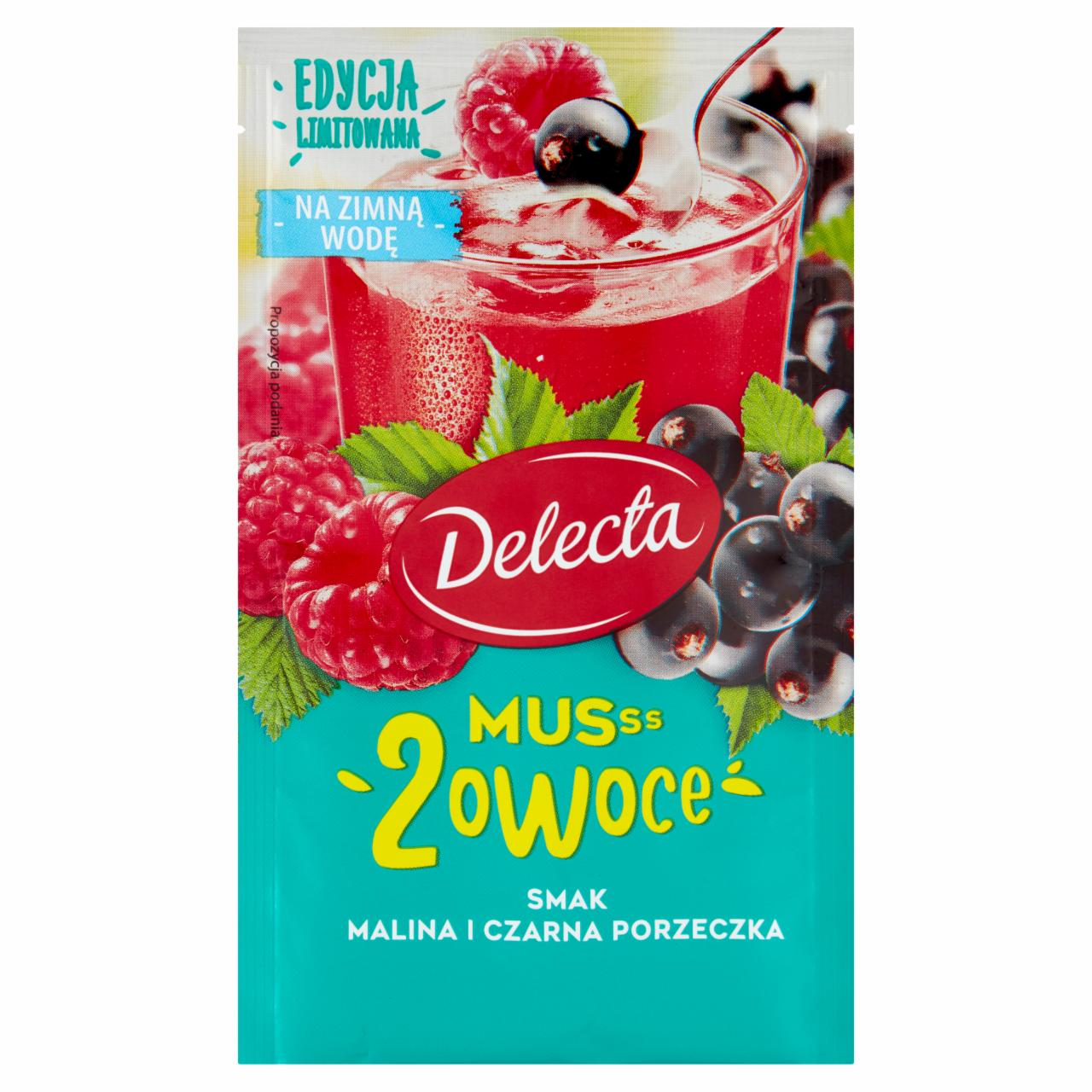 Zdjęcia - Delecta Musss 2 owoce smak malina i czarna porzeczka 32 g