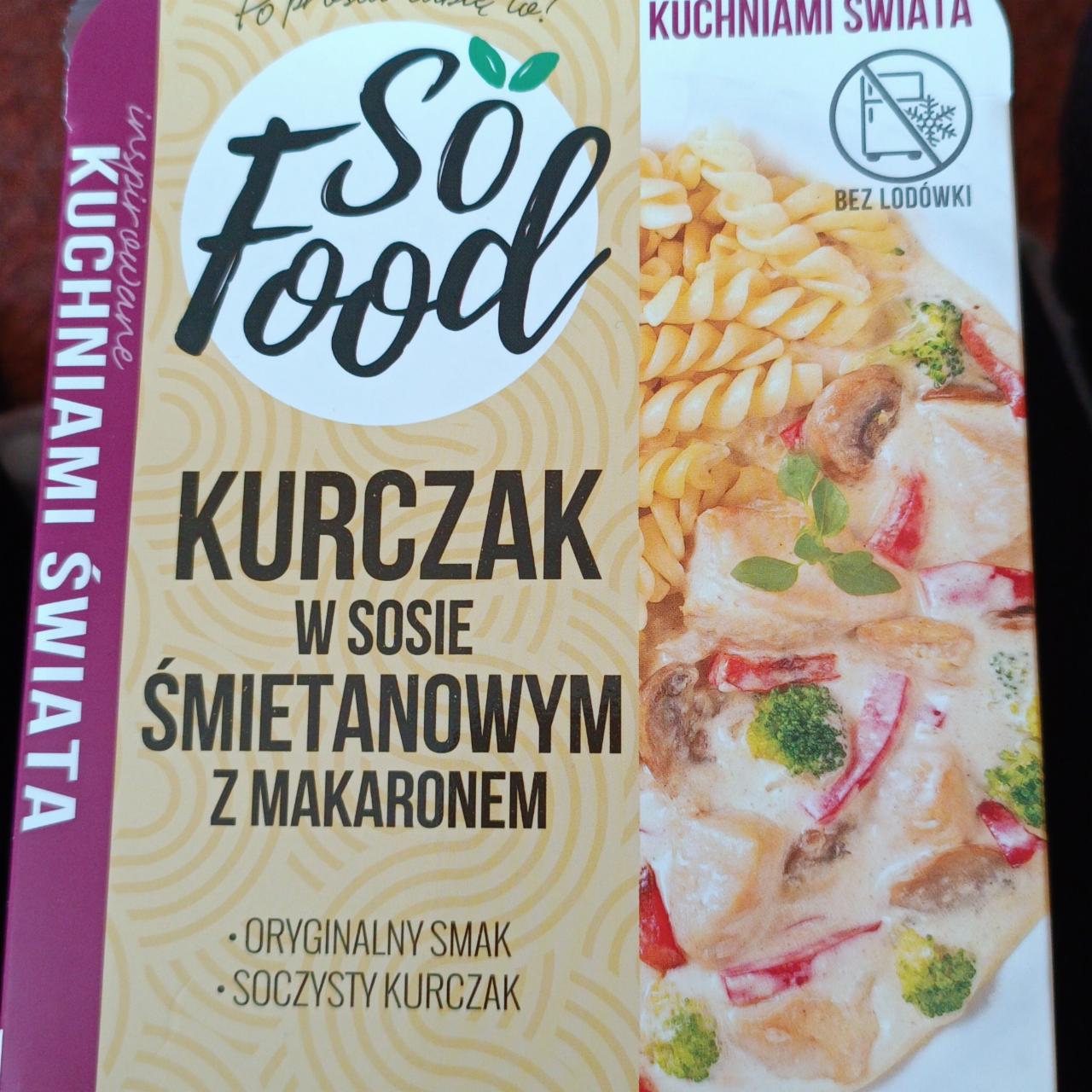 Zdjęcia - Kurczak w sosie śmietanowym z makaronem So Food