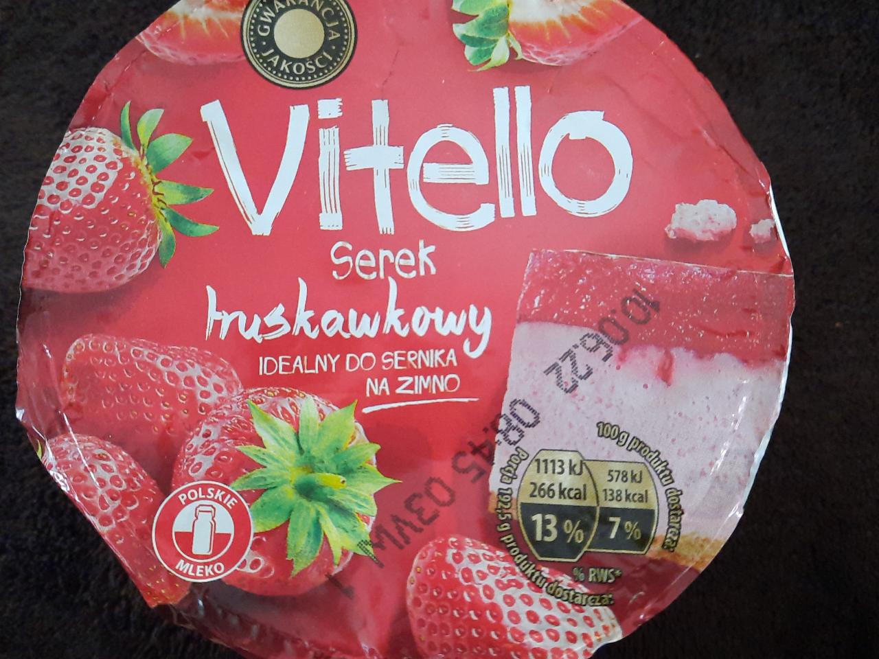 Zdjęcia - Vitello serek naturalny truskawkowy