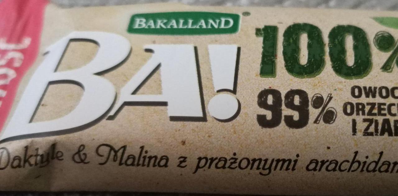 Zdjęcia - Daktyle & malina z prażonymi arachidami i zbożem BA!