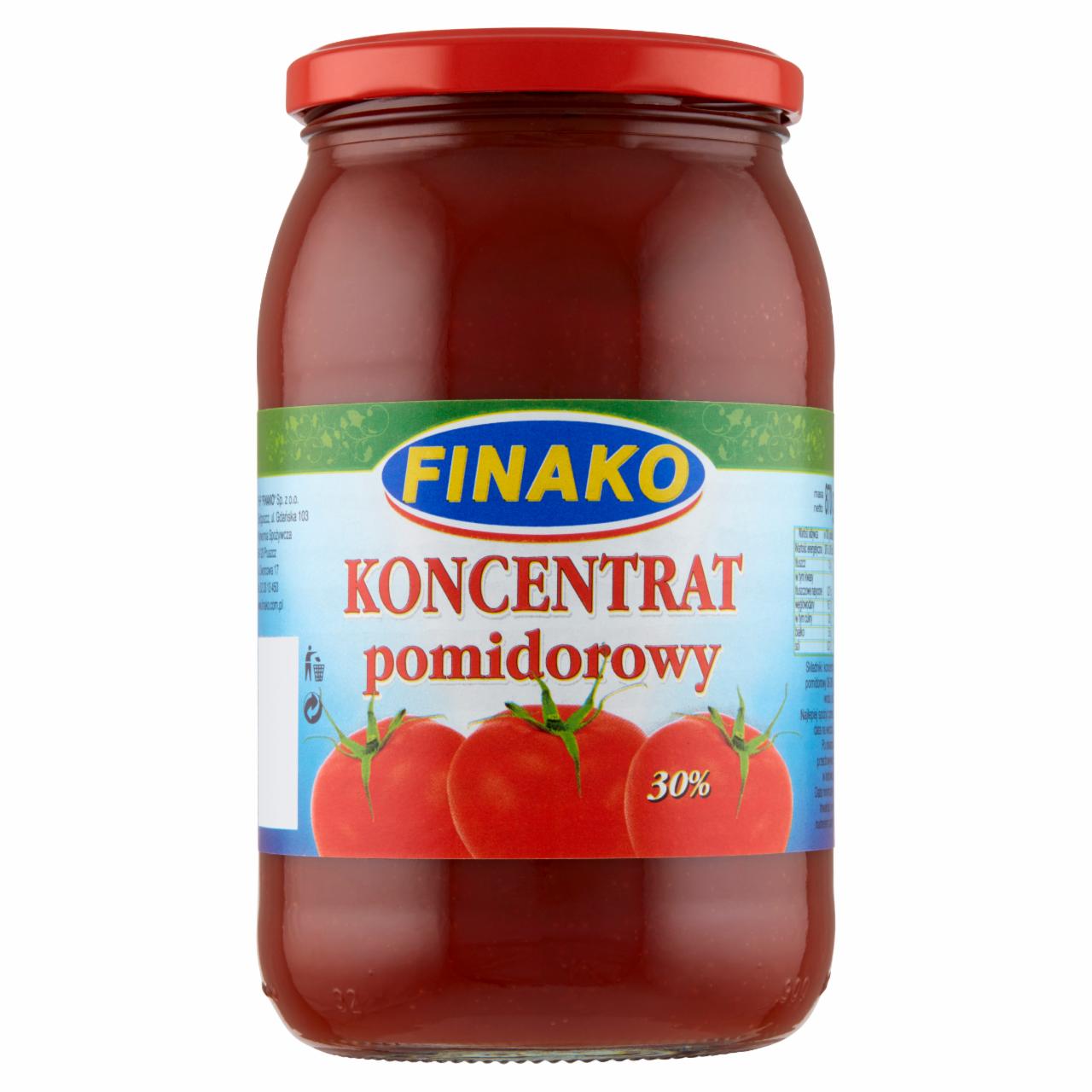 Zdjęcia - Finako Koncentrat pomidorowy 30% 870 g