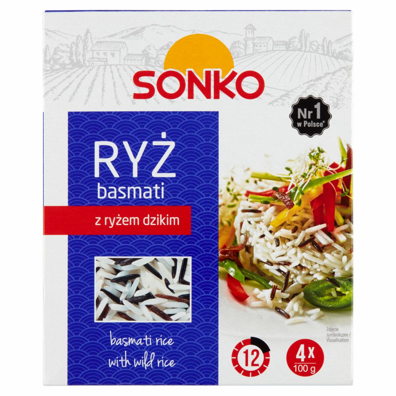 Zdjęcia - Ryż basmati z ryżem dzikim 400 g (4 x 100 g) Sonko