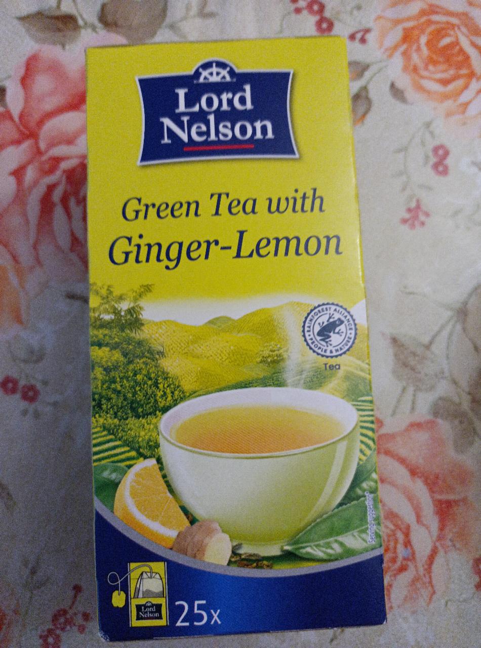 Zdjęcia - green tea with ginger lemon Lord Nelson
