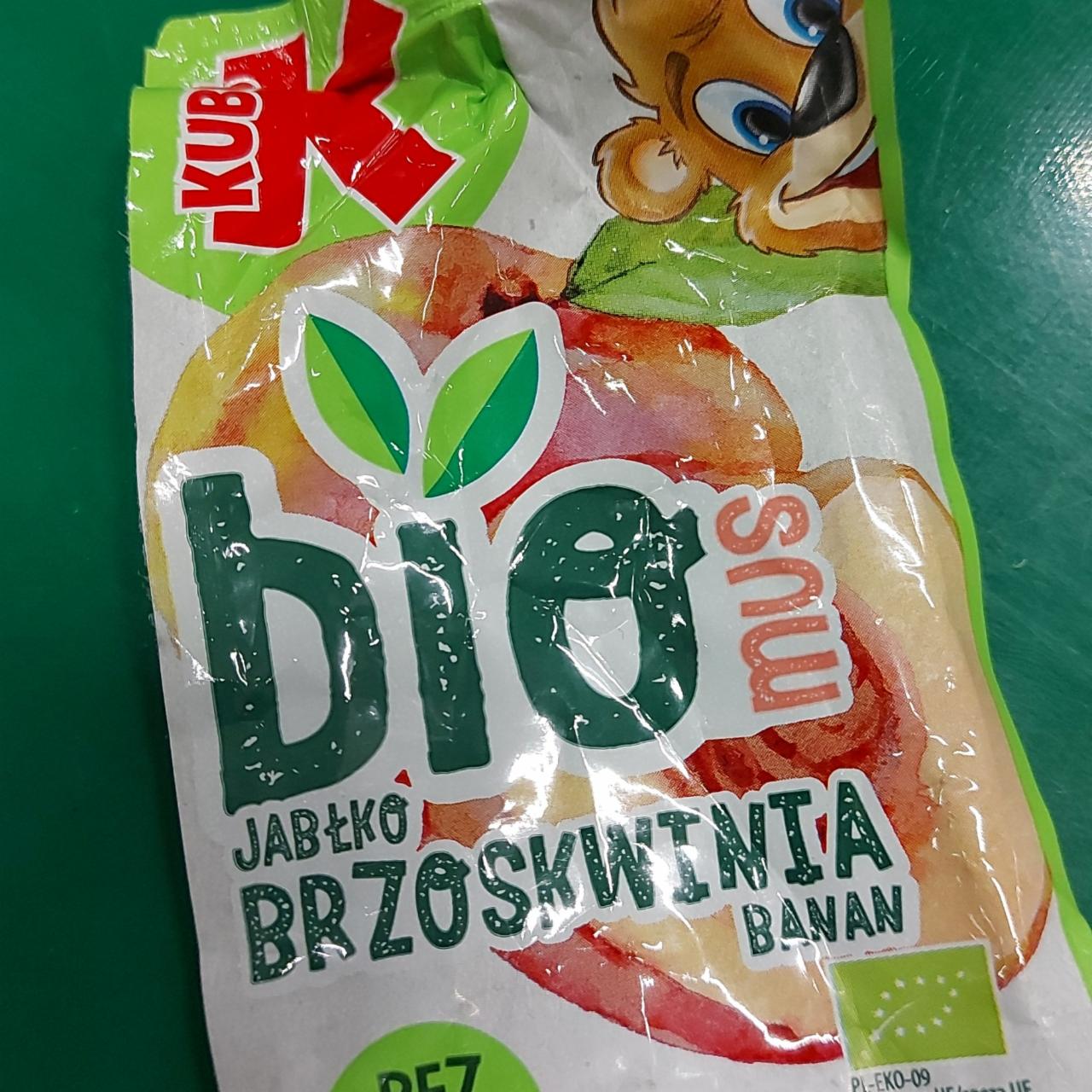 Zdjęcia - Bio mus jabłko brzoskwinia banan Kubuś