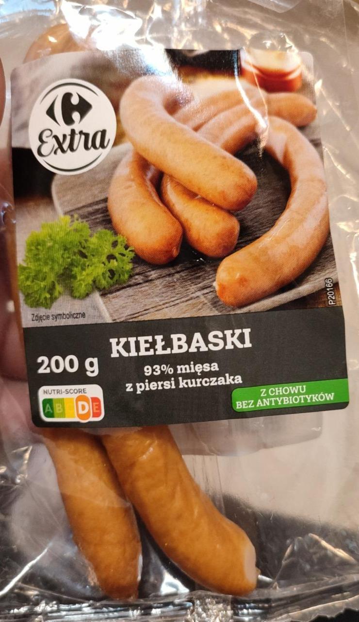 Zdjęcia - Kiełbaski 93% mięsa z piersi kurczaka Carrefour Extra