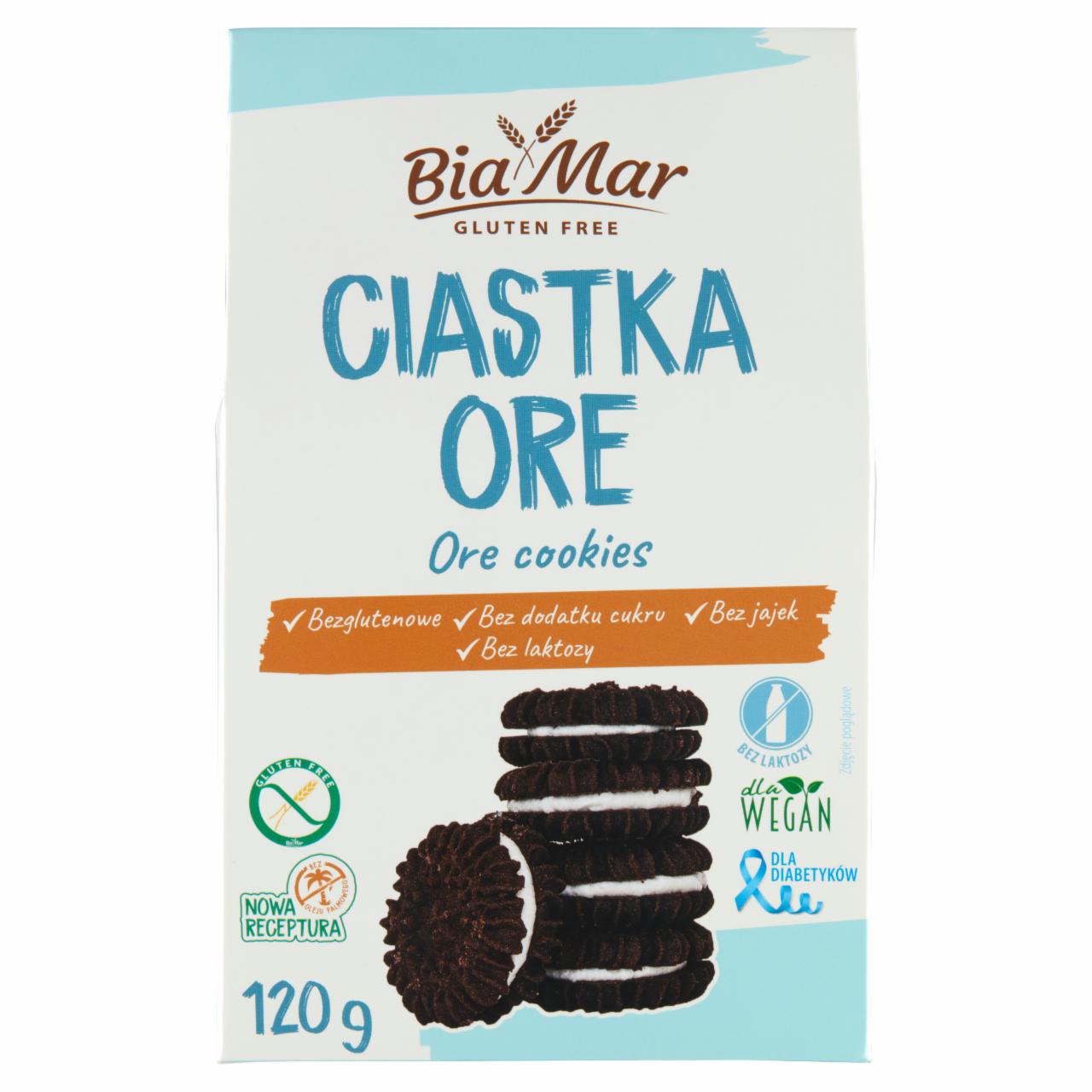 Zdjęcia - BiaMar Ciastka Oreo z nadzieniem śmietankowym 120 g