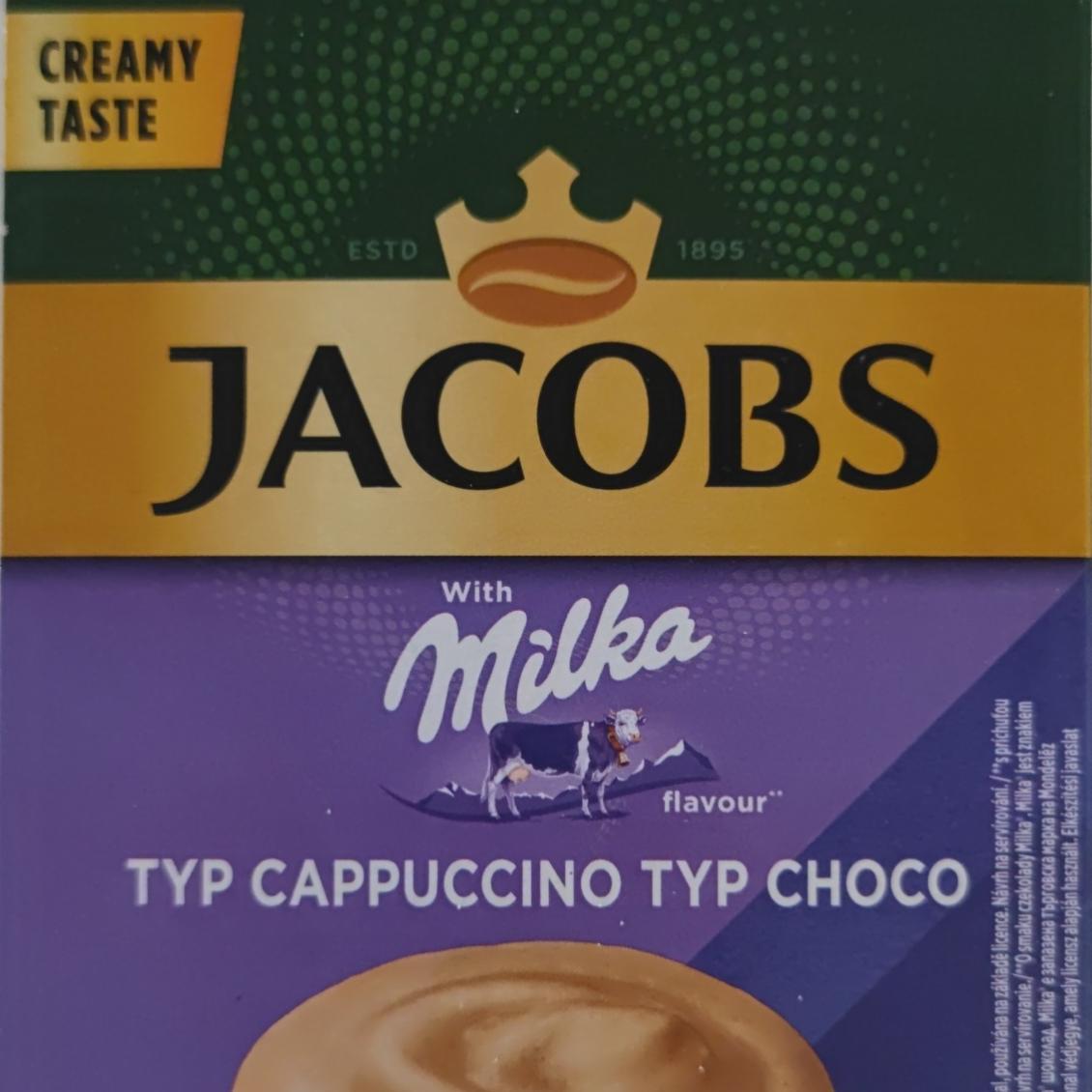 Zdjęcia - Jacobs Rozpuszczalny napój kawowy z kakao o smaku czekolady Milka 126,4 g (8 x 15,8 g)