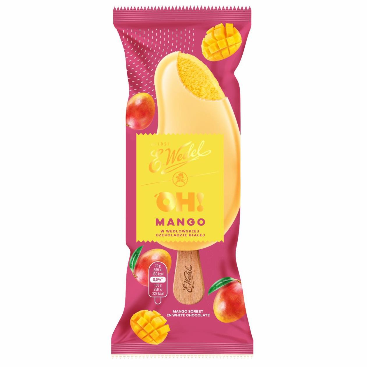 Zdjęcia - E. Wedel Sorbet mango w białej czekoladzie 100 ml