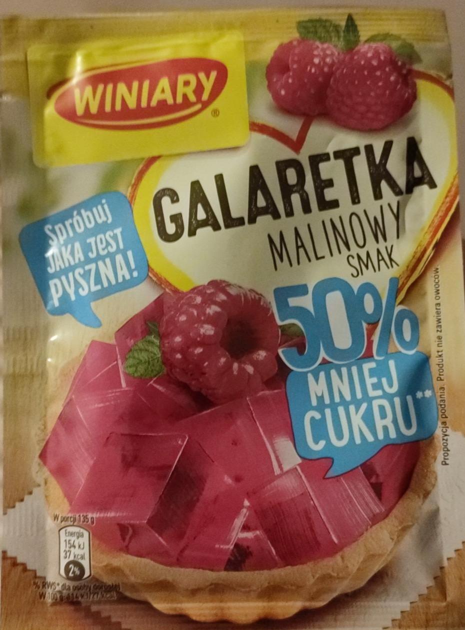 Zdjęcia - Galaretka malinowy smak 50% mniej cukru Winiary