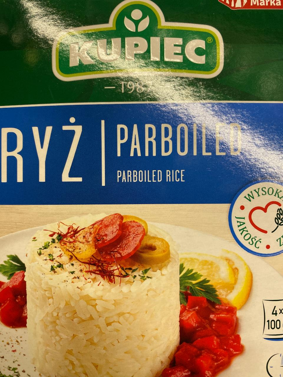 Zdjęcia - Kupiec Ryż parboiled 400 g (4 x 100 g)