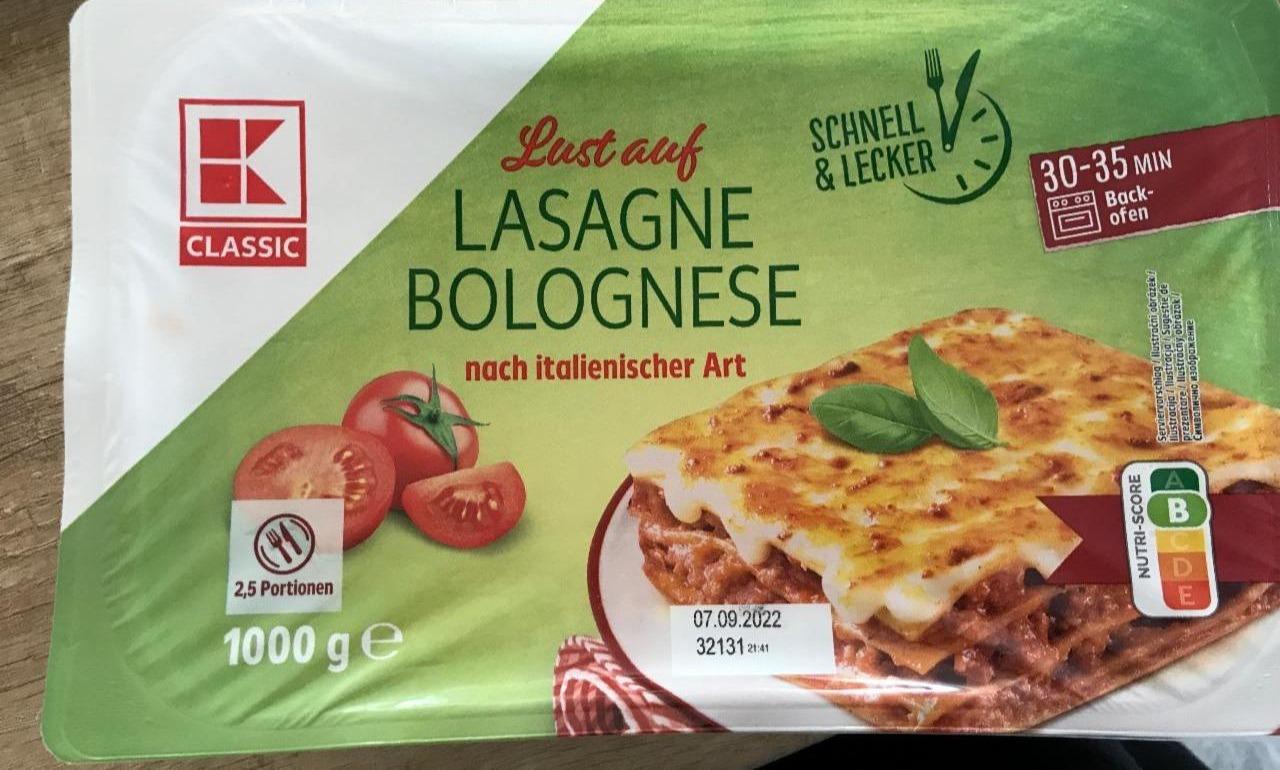 Zdjęcia - Lasagne Bolognese nach italienischer Art K-Classic