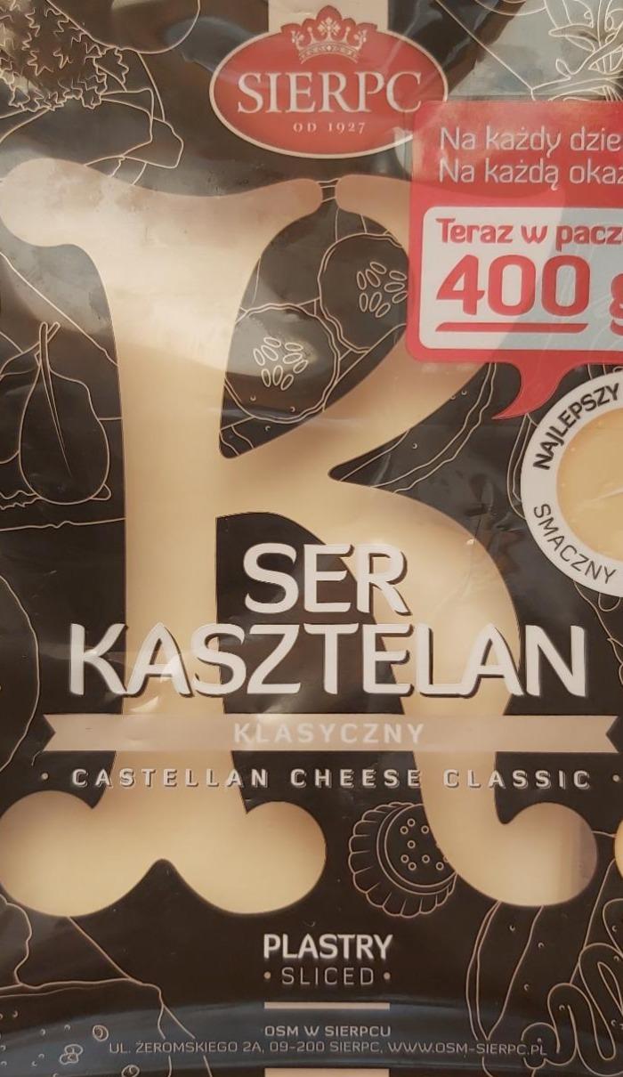 Zdjęcia - Ser Kasztelan klasyczny plastry Lactose free Sierpc